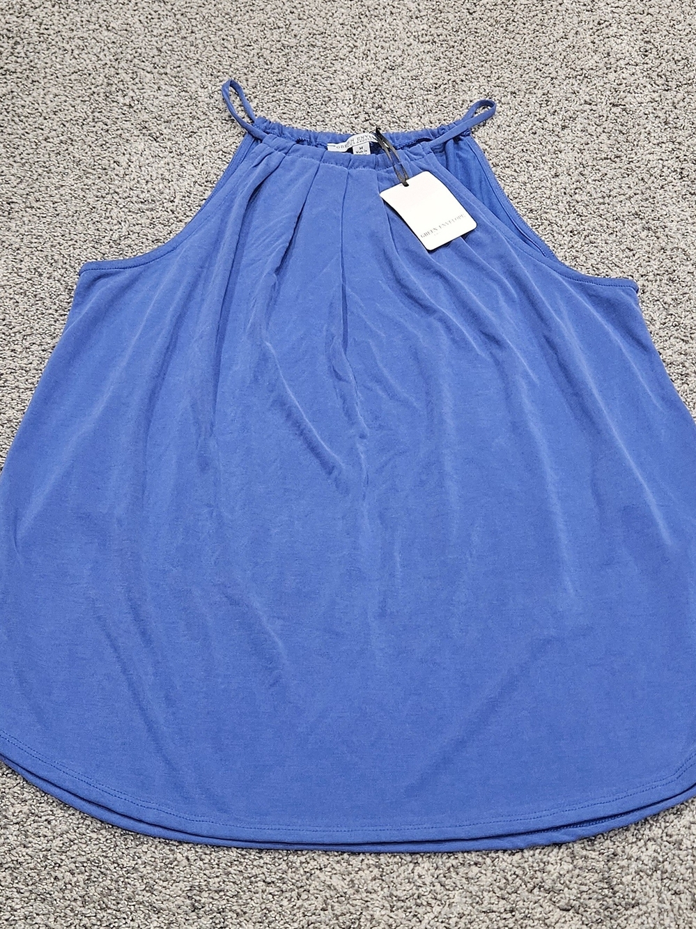 Green Envelope Royal Blue Halter Tank Top